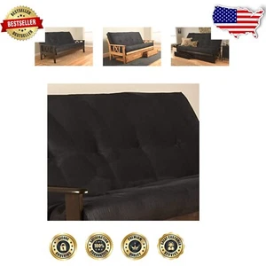 Suede Futon Cover with Zipper Closure – Full Size Fit for 6-8 Inch - Picture 1 of 8