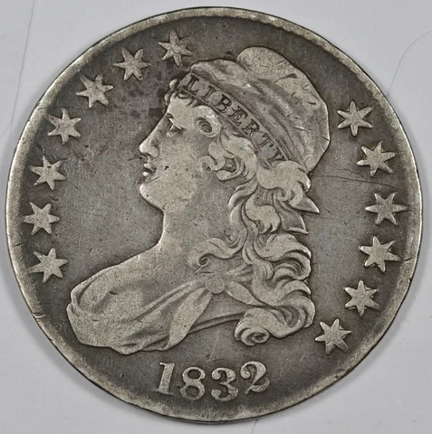 1832 Bust Half.  Fine.  186357 Cover