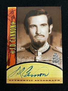Rittenhouse Wild Wild West J.D. Cannon Monsieur Flory A7 Autograph Card AA