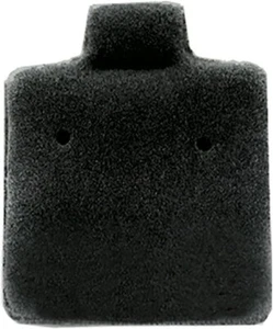 500 schwarze Filz gepufft durchbohrt Ohrring Karten 1" x 1" Schmuck Display Kunststoff - Bild 1 von 2