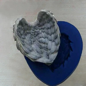 Alas de ángel alas de ángel - molde de silicona fondant tartas pastel molde para hornear arcilla yeso - Imagen 1 de 6