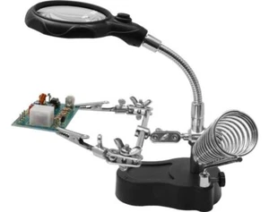 Support D'Aide 3ème Main Avec Éclairage LED Pour Modélisme Neuf - Bild 1 von 2