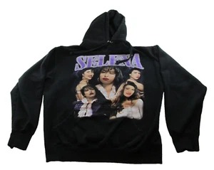 Selena Collage Y2K schwarzer Hoodie Sweatshirt Damen Large - Bild 1 von 6