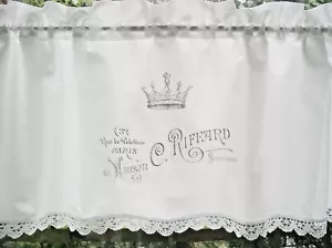 Sonderanfertigung SHABBY Chic *MAISON PARIS* Scheibengardine - Bild 1 von 3