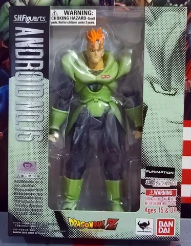 Bandai S.H. Figuarts Dragonball Z Android 16 2015 Action Figure New in Box Cover