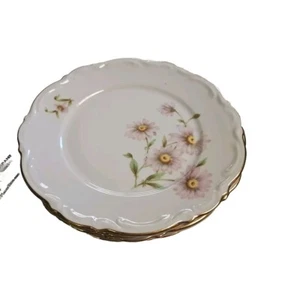 4 Mitterteich Bavaria Germany Daisy Bell  Bread And Butter Plates Mint Condition - Picture 1 of 3