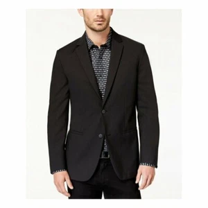 $360 Alfani Men's Classic Fit Stretch Solid Black Jacket Sport Coat Large - Picture 1 of 2