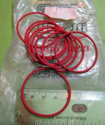 Lote grande de O-Ring Benelli Moto Guzzi Ducati p/n 2513 NOS 9 unidades - Imagem 1 de 2