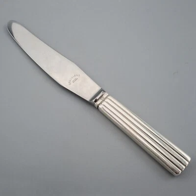 Cuchillo de almuerzo corto Georg Jensen Dinamarca Bernadotte de plata de ley 7 7/8" MUCHOS Foto 1 de 4