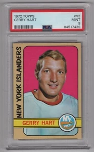 GERRY HART 1972-73 TOPPS 72-73 NO 92 PSA 9 92886 - Bild 1 von 2