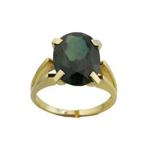 Turmalin Gold Ring 585 14 Kt Gelbgold Edelstein Goldring Damen Grün Wert 990,- - Bild 1 von 5