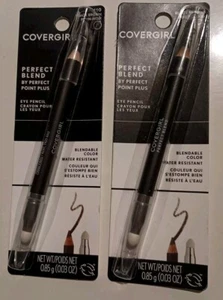 2-pk CoverGirl Perfect Blend Eye Pencil #110 Black/Brown  - Picture 1 of 6