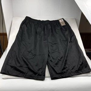 Men’s Hill Athletic 5XL 2 Pocket Mesh Shorts Gym Workout Basketball Black NWT - Picture 1 of 8
