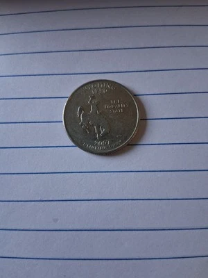 2007 WYOMING STATE QUARTER D MARK - Image 1 of 2