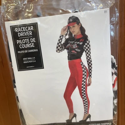 Traje deportivo de conductor de coche de carreras para mujer Disfraz de Halloween para adulto Foto 1 de 3