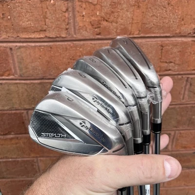 NEW! TaylorMade Stealth Iron Set 5 Clubs 6 - PW KBS Steel Max MT 85 Regular - Image 1 of 4