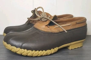 L.L. Bean Women's Boots 10 W Classic Bean  Maine Low Moc Duck Boots Waterproof  - Picture 1 of 9