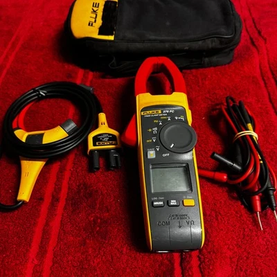 FLUKE 376 FC 1000A AC/DC TRUE RMS БЕСПРОВОДНОЙ ЗАЖИМ МЕТР W IFLEX ЗОНД Б/У - Изображение 1 из 4