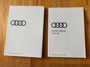 2023 Audi Q8 Owners Manual Original Premium Plus Prestige with White Audi Case - Picture 1 of 3