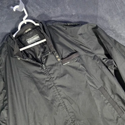 Members Only Jacket Lightweight Full Zip Bomber Jacket Black 2XL - Image 1 of 4
