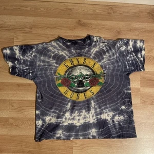 GUNS N ROSES T-Shirt Blue Tie Dye 1987 Singles Stitch Box Fit 22x23 - Picture 1 of 12