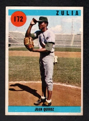1970 Ovenca Sport Grafico Venezuelan #172 Juan Quiroz Aguilas Del Zulia VG+ - Image 1 of 2