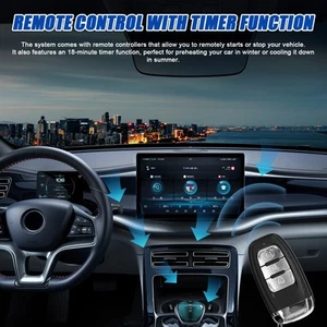 ‘12V Car Anti-Theft Alarm Remote Starter System PKE Keyless Entry Central Lock - Picture 1 of 12