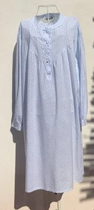 Camicia da Notte 100% Cotone a Fiorellini Taglia 52 - Vintage - Foto 1 di 16
