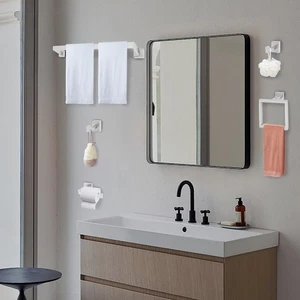 Set Porta Asciugamani da Bagno, 201 Set Porta Asciugamani in Acciaio Inox Argento - Foto 1 di 18