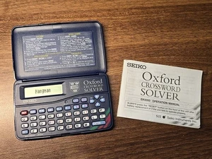 Solucionador de crucigramas Seiko Oxford ER3000 con manual - Imagen 1 de 6