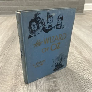 THE WIZARD OF OZ by L. FRANK BAUM - 1944 HARDCOVER BOOK Large Print Cornwall VTG - Picture 1 of 7