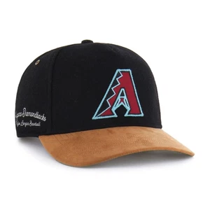 Men's '47  Black Arizona Diamondbacks Gold Age Hitch Adjustable Hat - Picture 1 of 4