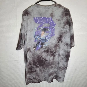 Primitive Naruto Sasuke Shirt M Tie Dye Anime Purple Lightning Graphic Tee - Bild 1 von 5