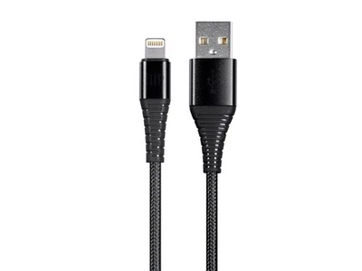 Monoprice Apple MFI Lightning to USB Type A Charge & Sync Cable - 6ft - Black - Image 1 of 4