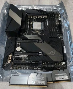 Am4 Ryzen 9 3900x Combo, Asus Crosshair VIII Hero, 32gb DDR4 Tridentz RGB RAM - Photo 1/8