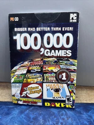 Vintage PC 100,000 Games - Bigger And Better Than Ever ! (PC) NEW Sealed - Image 1 of 4