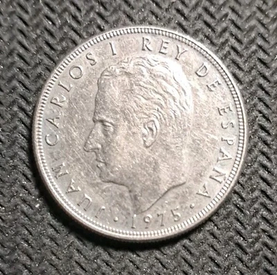 Spain 5 Pesetas 1975 - Juan Carlos I Rey De Espana - Beautiful Coin  - Image 1 of 4