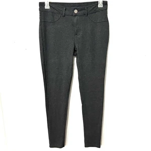 Seven7 Ponte Pants Women's 10 Heather Charcoal Skinny 4 Way Stretch Knit 32x29 - Picture 1 of 20