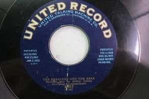 Arthur Collins - UNITED A307 - The Preacher And The Bear - Billy Murray - Imagen 1 de 4