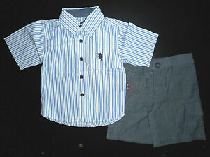 Toddler/Boys English Laundry $38/$42 S.S. Causal Shirt & Shorts 2Pc Set Sz 2T- 6