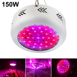150W UFO LED Grow Light Full Spectrum IR&UV Lamp for Indoor Hydroponic Plant Veg