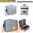2000℉  Large Fireproof Document Box Folding Fireproof & Waterproof Document Bag