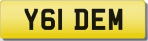 DEM DEMMI DEMPSEY 61 Y Private CHERISHED Registration Number Plate - Picture 1 of 1