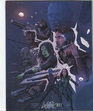Avengers Infinity War 2/3 Logan Pack Signed Print 821/2000 BAM 8"x10" 081619DBT