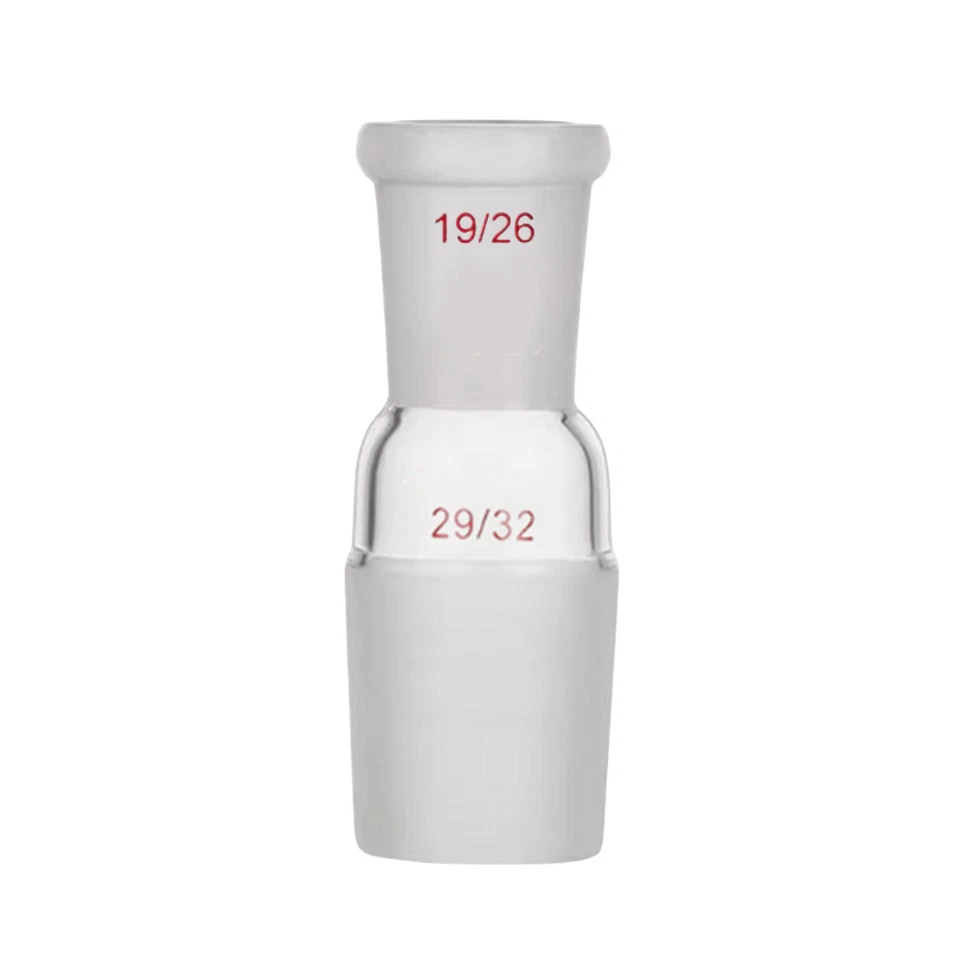 Glass Reducing Adapter From Male Joint 29/32 Cone To Female 19/26 Socket - Image 1 of 1