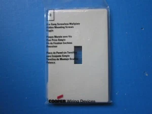 COOPER PJS1LA SCHRAUBENLOSER EINZELSCHALTER PLATTENLICHT MANDEL (INSGESAMT 9) - Bild 1 von 2