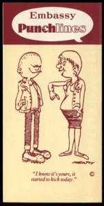 Tobacco Card, Wills, Embassy, PUNCHLINES, Punch Cartoons, 1983, #S172 - Picture 1 of 2
