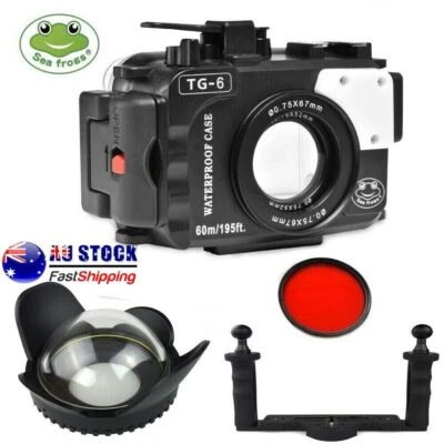 Seafrogs 60m/195ft Waterproof Underwater Camera Housing Case for Olympus TG6 - image 1 of 4