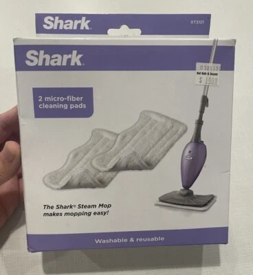 NUEVAS almohadillas de limpieza de microfibra para fregona de vapor Shark ~ juego de 2 lavables reutilizables XT3101 Foto 1 de 4