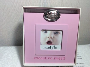 MARCO DE FOTOS CEO DIRECTOR EJECUTIVO DESCENDENCIA Mud Pie Nuevo w / Caja de regalo Madera rosa - Imagen 1 de 5